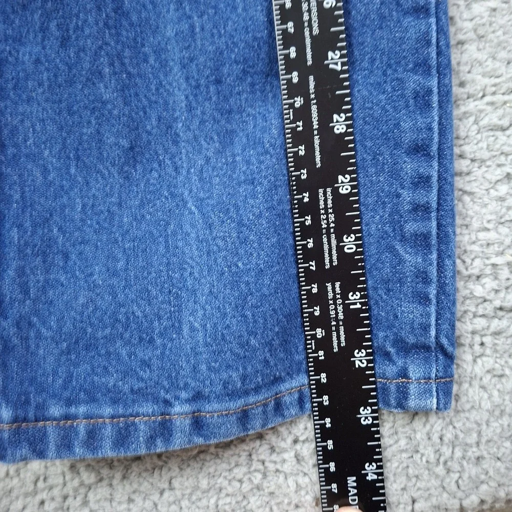 Wrangler 936PWD Cowboy Cut Slim Fit Jeans Mens 34x33 Blue Denim Straight Leg